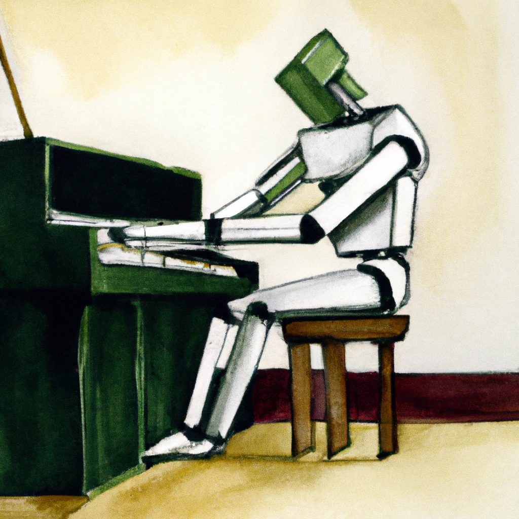 Robot tuning a piano